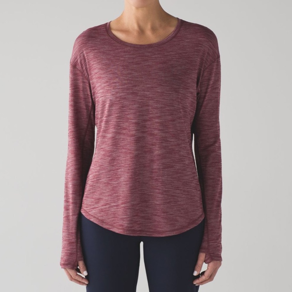 Lululemon Lost In Pace Long Sleeve
Heathered Deep Rouge